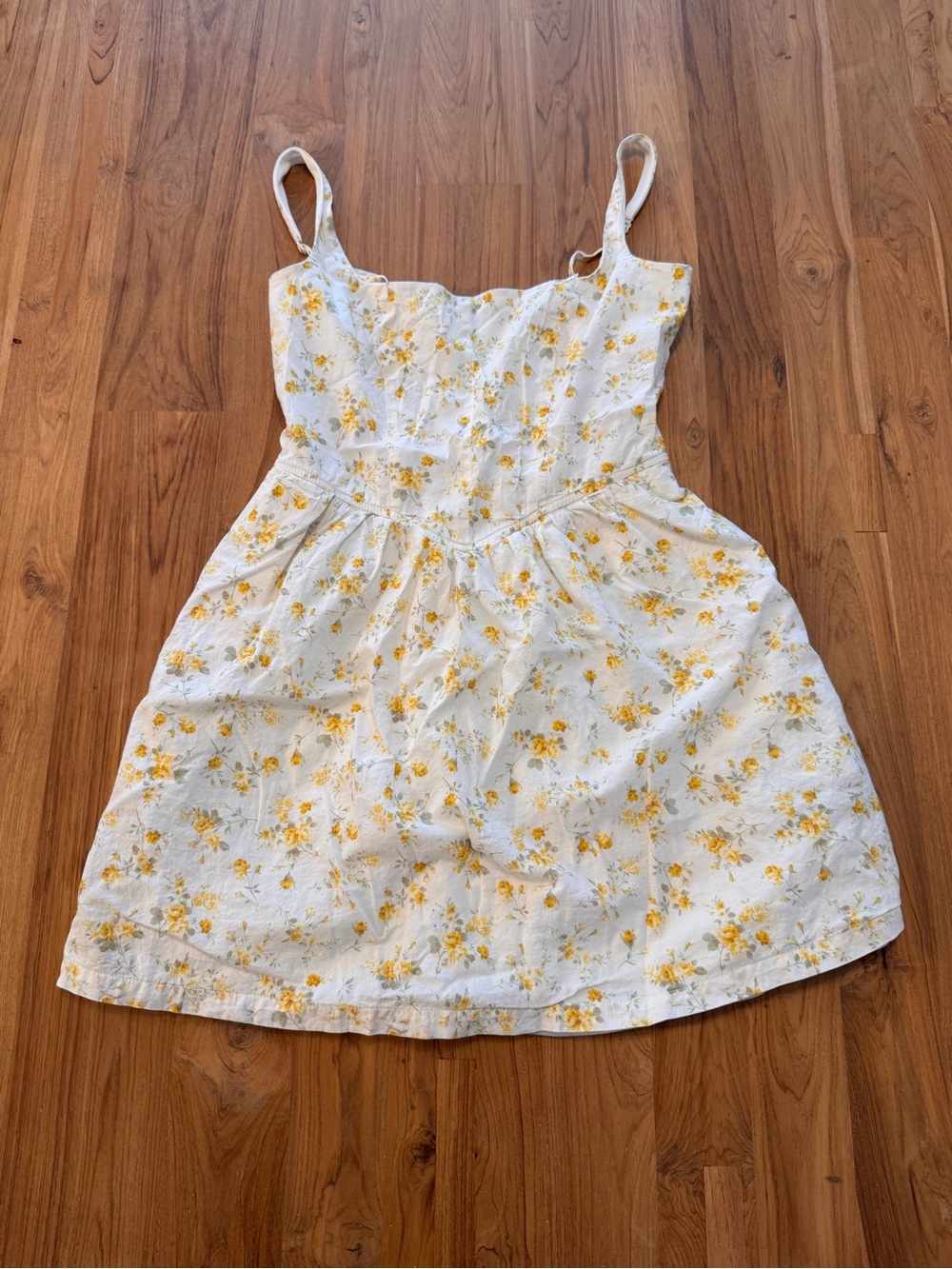 Trixxi Yellow Floral Mini Dress Women’s Small